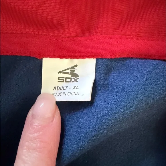 Chicago White Sox Vintage Red, Navy & White Bomber-Style Track Jacket - Picture 4 of 6